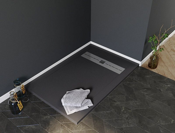 Душевой поддон Aquanet Delight 160х80 черный 00258900