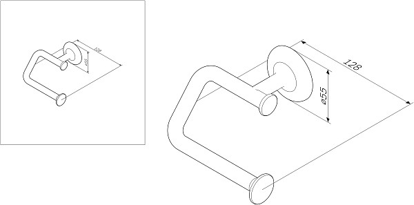 A8034100 Like Держатель для туалетной бумаги, хром, шт