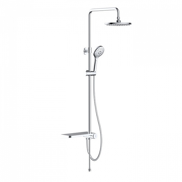 Душевой гарнитур с верхней лейкой, хром, Ray, IDDIS, RAYSB3Fi76