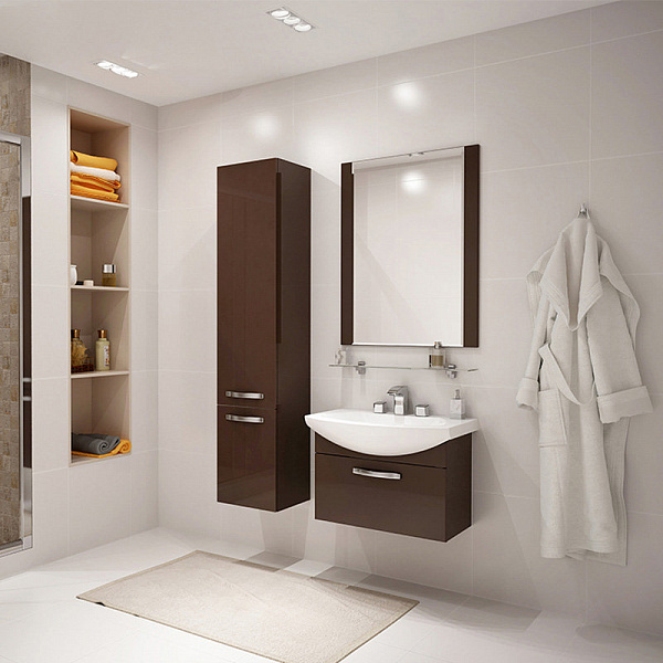 Шкаф-пенал Акватон Ария 34x171 1A124403AA430