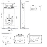 IS70131.741701 Инсталляция с клав ProC L мат хром с подвес унит Sense FlashClean с сид м/лифт