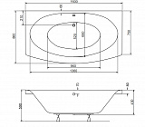 Акриловая ванна Besco Telimena 160x75 WAT-160-JA