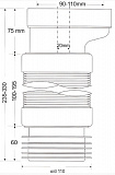 Гофра для унитаза McAlpine MRWC-F4R