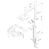 F42885A24  X-Joy набор 2в1: см-ль д/душа, верхний душ d 220 мм, ручн.душ 110 мм, 1 ф-ция, душевая шт