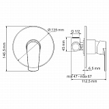 Смеситель для душа Dill 6151 Wasserkraft