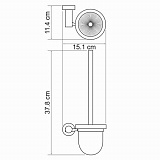 Ёршик для унитаза Wasserkraft Donau K-9427