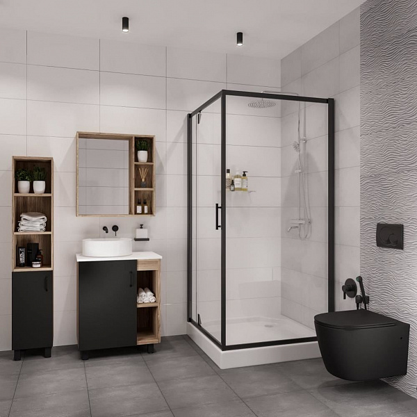 Душевой уголок Niagara Nova 90х90х190 NG- 6601-08 BLACK