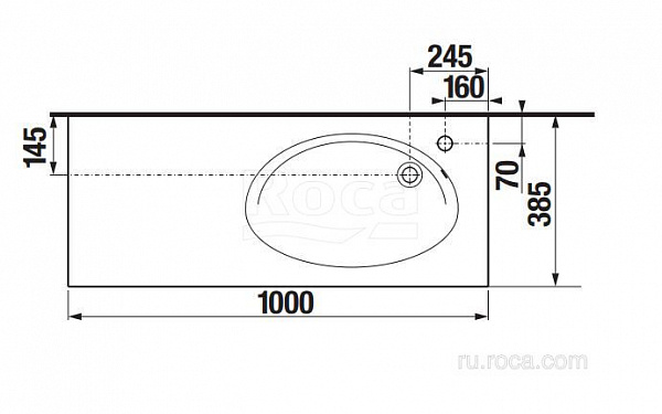 Раковина Roca Etna 100 327009000