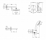 Душевая система Grohe Essence 119699