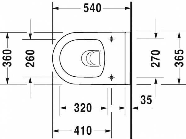 Подвесной унитаз Duravit  Starck 3 45270900A1 в комплекте с сиденьем Soft Close