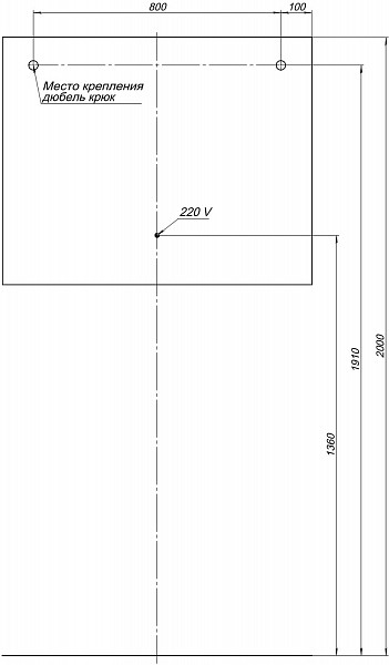 Зеркало Aquanet Гласс 100 белый LED 00274134