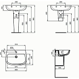 Раковина Ideal Standard Esedra 65 см T279701