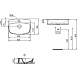 Раковина Ideal Standard Dea 60 см T044501