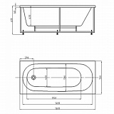 Акриловая ванна Aquatek  Оберон 160x70 OBR160-0000020