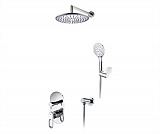 Встраиваемый комплект для душа с верхней душевой насадкой и лейкой Wasserkraft A16830
