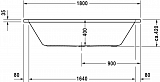 Акриловая ванна Duravit D-Code 180х80 700101000000000