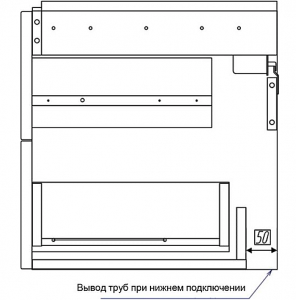 Тумба под раковину Акватон Америна 76 см 1A169101AM430