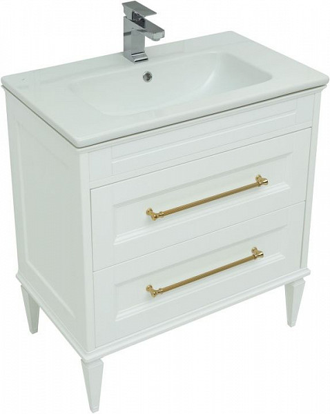 Тумба под раковину Aquanet Бостон 80 белый матовый 00243782