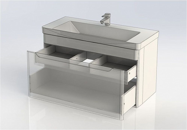 Тумба с раковиной Aquanet София 105 белый 00212588