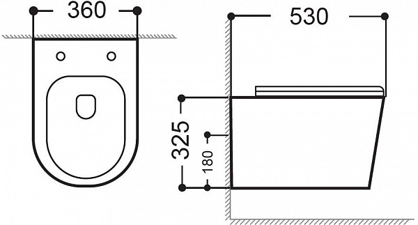 Унитаз подвесной Aquanet Rimless Atago 2.0 W LX-1905 Atago 2.0 W