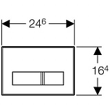 Клавиша смыва Geberit Sigma 50 115.788.00.1