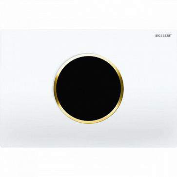 Клавиша смыва Geberit Sigma 10 115.907.KK.1 белый, золото