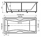 Акриловая ванна Aquatek  Феникс 180x85 FEN180-0000043