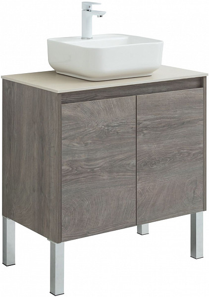 Тумба под раковину Aquanet Nova Lite 75 дуб рошелье (2 дверцы) 00298851