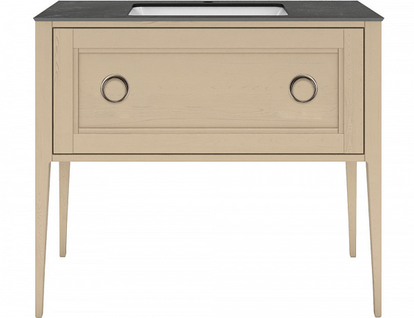 Тумба Kerama Marazzi PLAZA Classic Neo напольная с ящиком 100, капучино матовая