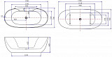 Акриловая ванна Aquanet Family Sweet 1700x780 155778MW Matt Finish 155778MW