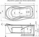 Фронтальная панель для ванны Aquanet Borneo 170 L 00164619