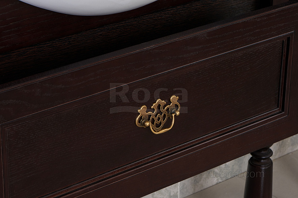 Тумба под раковину Roca America Evolution L 85 дуб тёмный шоколад ZRU9302959