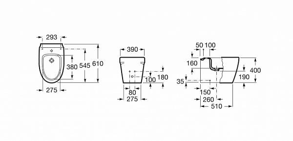 Биде Roca Khroma напольное 357657000