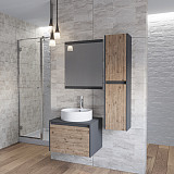 Зеркало "Эвита 60", темно-серое