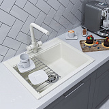 Мойка для кухни Aquaton Делия 60 прямоугольная жемчуг 1A715232LD240