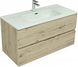 Мебель для ванной Aquanet Алвита New 100 2 ящика, дуб веллингтон белый 00274203