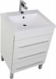 Тумба под раковину Aquanet Верона 58 белый (напольная 3 ящика) 00178253