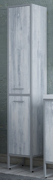 Шкаф-пенал Corozo Айрон 35 серый/арт SD-00000388