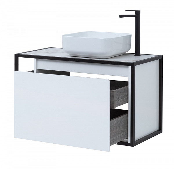 Тумба под раковину Aquanet Nova Lite Loft 90 R белый 00261651