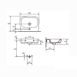 Раковина Cersanit FACILE F50 UM-FA50/1