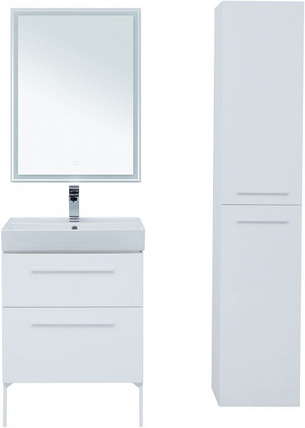 Тумба под раковину Aquanet Nova 60 белый (2 ящика) 00242279