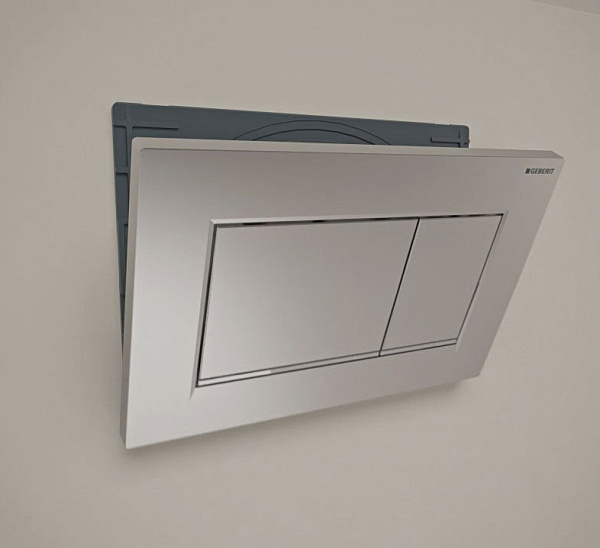 Клавиша смыва Geberit Sigma 30 115.883.KL.1 белый, хром матовый