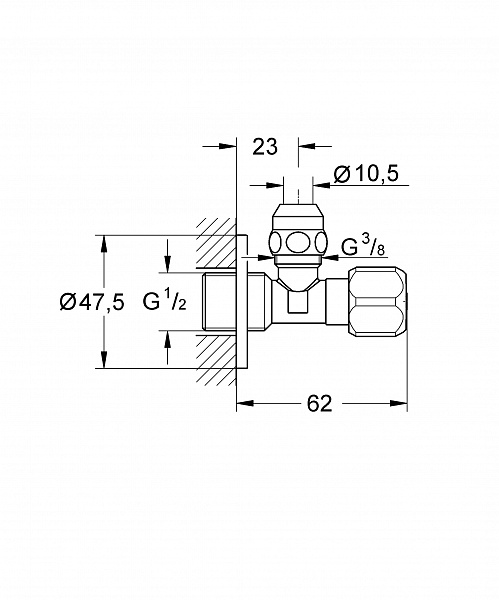 Запорный вентиль Grohe 2201700M