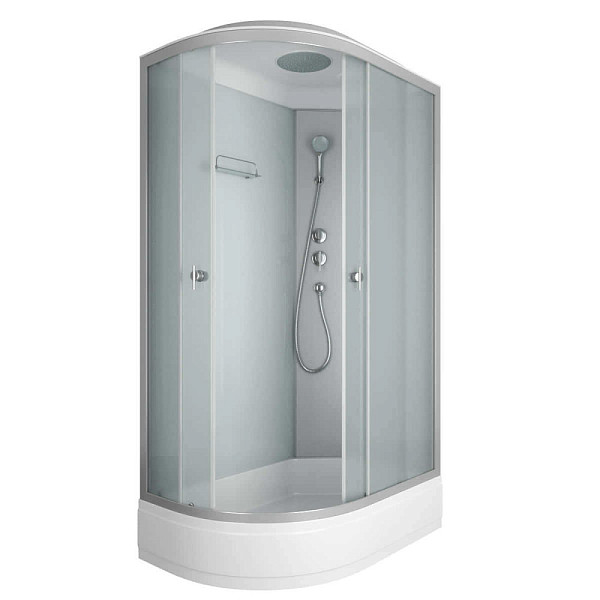 Душ.каб. NG-3324-14R (1200х800х2150) низкий поддон(26см) стекло МАТОВОЕ 4 места