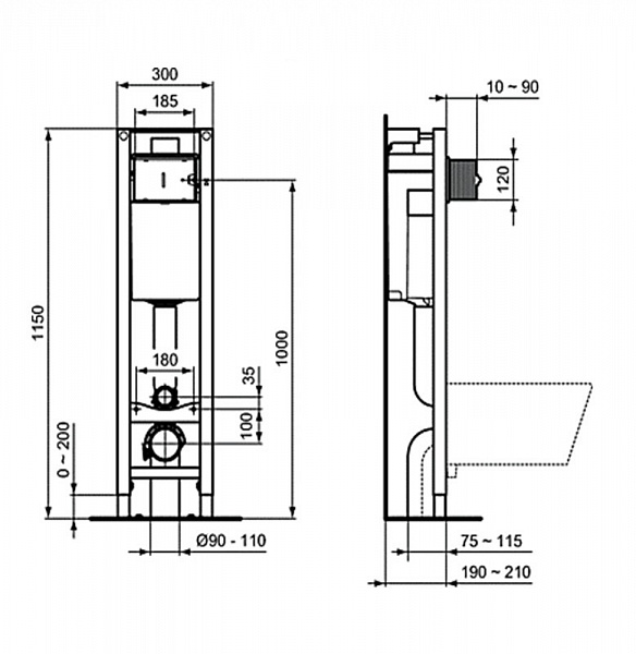 Комплект Ideal Standard Eurovit+ W660101