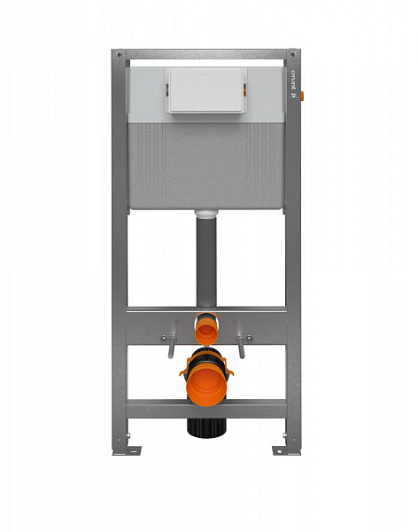 Инсталляция AQUA PRIME P 50Z для унитаза Cersanit 63476 пневматическая, оцинкованная