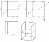 Модуль для тумбы Cersanit Moduo 40 см  SB-MD-MOD40-SZ