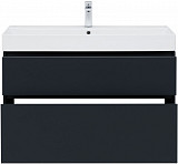 Тумба под раковину Aquanet Бруклин 100 антрацит матовый 00310139