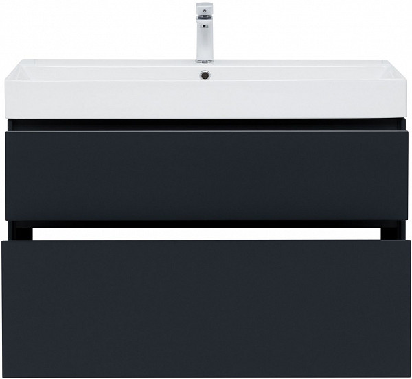 Тумба под раковину Aquanet Бруклин 100 антрацит матовый 00310139