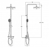 Душевая стойка Roca Even-M Square 5A9B90C00